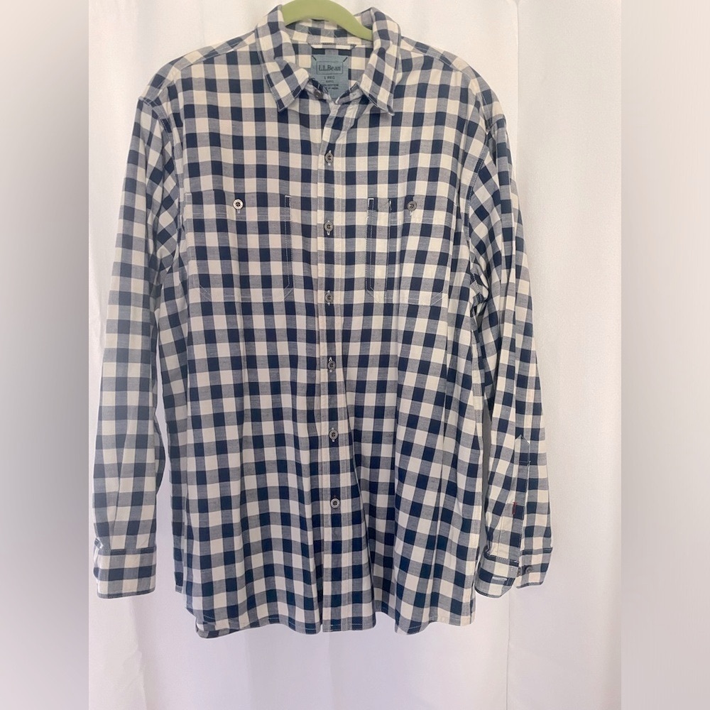 Mens LL Bean Button Down shirt size large Old Money Preppy Business style